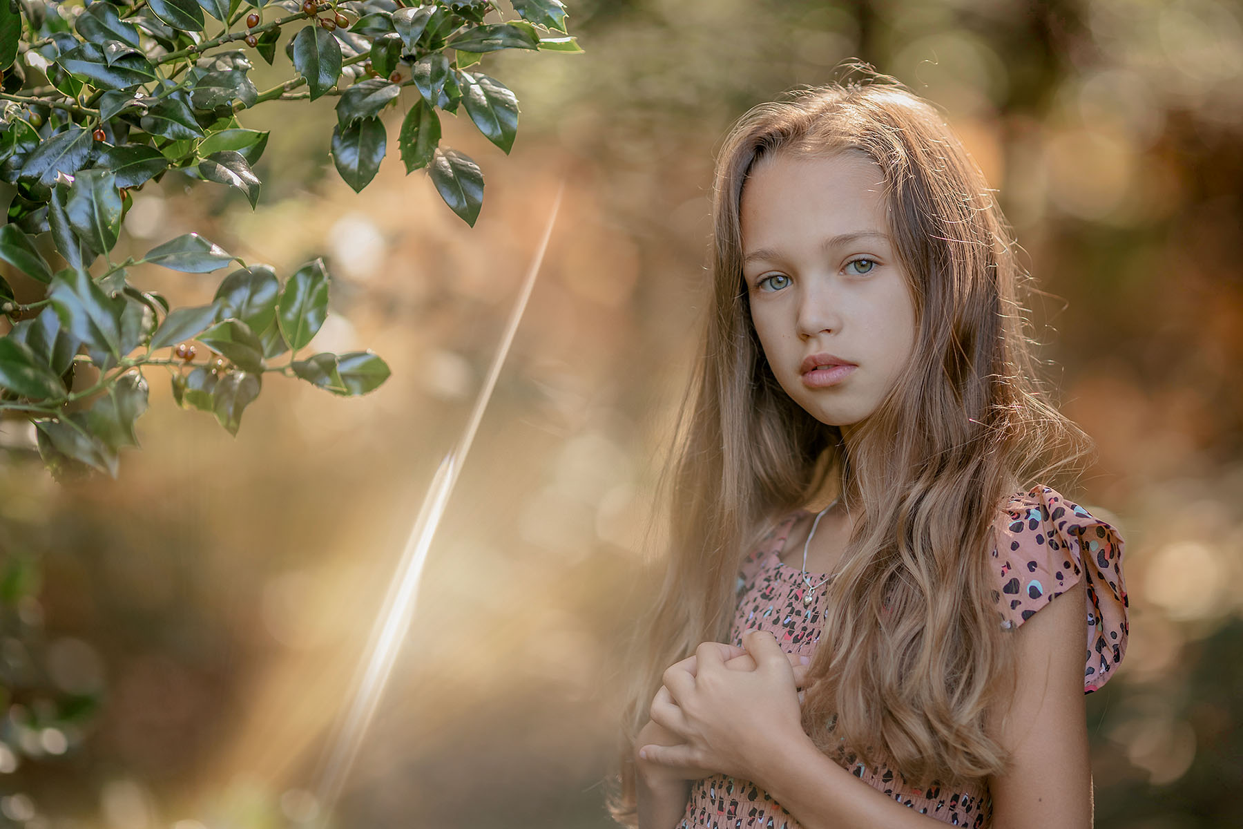 Portret gemaakt tijdens de workshop magie van het natuurlijk licht door kinderfotograaf Willie Kers uit Apeldoorn
