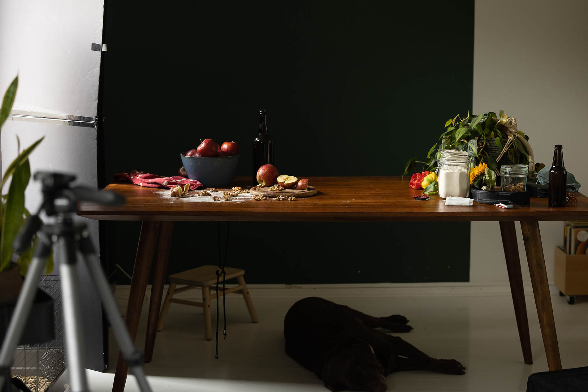 Behind the scenes voor de fine art portretfotografie cursus fotograferen als een meester door natuurlijk licht fotograaf Willie Kers uit Apeldoorn